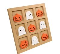 Family Games Board Games Wooden Interactive Toy - Halloween Travel Chess Toy for School Night Dinner Enjoyment at Home Car Camping and Plane
