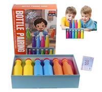 Family Games - Colour Matching Game with Bottles, Fun Activities for Outdoor and Indoor Games for Groups at Parties and Evenings
