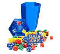 Family Gathering Dice Game - Trash Can Party Toy, Interactive Challenge Set, Exciting Strategic Play, Competitive Table Game, Fun Entertainment Kit | Great For Classroom Dorm Wedding Trip Beach