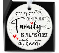 Family Gifts Ideas Ceramic Sign Side By Side Or Miles Apart family Is Always Close At Heart For Instant Family, Gatherings, Friends, Christmas,Or As A Commemorative Personalization Gift Plaque