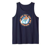 Family Guy Cleveland Brown Bathtub Funny Cartoon Tank Top, Men, Navy Blue, Large