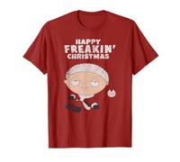 Family Guy Happy Freakin' Christmas Stewie Distressed Art T-Shirt