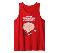 Family Guy Happy Freakin' Christmas Stewie Distressed Art Tank Top