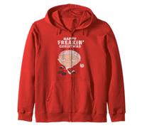 Family Guy Happy Freakin' Christmas Stewie Distressed Art Zip Hoodie