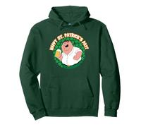 Family Guy Happy St. Patrick's Day Peter Shamrocks Cartoon Pullover Hoodie