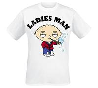 Family Guy -Ladies Man- men's white tee - ZAPPAR FIRENDLY, White, XX-Large