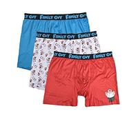 Family Guy Men's 3-Pack Comfort Boxer Brief, Red, XL