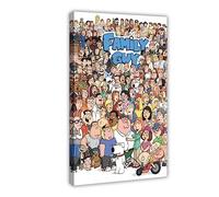 Family Guy Poster Canvas Poster Wall Art Decor Print Picture Paintings for Living Room Bedroom Decoration Frame-style 08x12inch(20x30cm)
