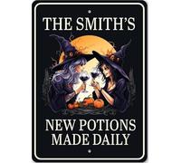 Family Halloween Potions Witches Wine Tasting Sign