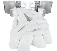 Family Hand Casting Kit 3D Cast Sculpture Gift, Large 2 Cast Set, 2kg Alginate, 2kg Stone Plaster, 2 Clear Containers for Impression Mould, Easy Instructions by BabyRice Made in UK