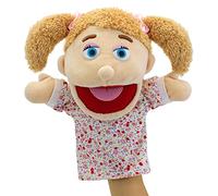 Family Hand Puppet Multi-Ethnic Plush Soft Finger Puppets for Kids Role Play (UK-W-GIRL)