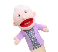 Family Hand Puppets - Plush Puppet for Storytelling | Interactive Simulation Play Puppet School House with Moving Mouth for Girls Emotions and