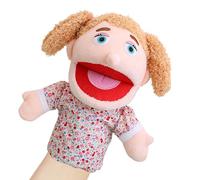 Family Hand Puppets - Plush Puppet for Storytelling | Interactive Simulation Play Puppet School House with Moving Mouth for Girls Emotions and