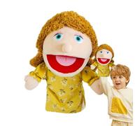 Family Hand Puppets Set - Soft Plush Grandfather Father Mother Sister Brother Characters, Interactive Pretend Toy | Storytelling Educational Glove Puppets For Children Theater Learning