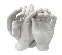Family Hands Casting Kit by Vesey Gallery. 1 Kilo of Alginate and 4kg of Stone Plaster. Family hands can be casted with this fun and easy to use hand moulding kit.
