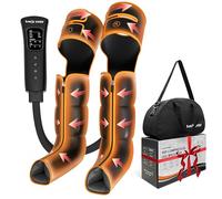 FAMILY HEALTH Heated Leg Massager for Circulation & Pain Relief - 3-Stage Air Compression with 6 Modes, Portable Full-Leg Therapy for Stiffness, Swelling & Fatigue