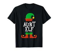 Family I'm The Aunt Elf Christmas Matching Pajama Funny T-Shirt