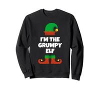 Family I'm The Grumpy Elf Christmas Pajama Matching Funny Sweatshirt