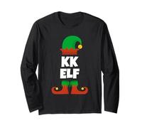 Family I'm The Kk Elf Christmas Matching Pajama Funny Long Sleeve T-Shirt