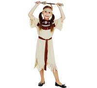 Family Indigenous Savage Costume Creative Halloween Cosplay Matching Outfit for Masquerade Party (A-Brown Girls, L)