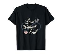Family Infinity Symbol Love Without End Script Graphic T-Shirt