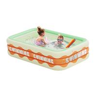 Family Inflatable Pool, Thickened Above Ground Swimming Pool, Wear-Resistant, Foldable Comfortable Outdoor Inflatable Pools for Outdoor Garden, Yard, Water Party