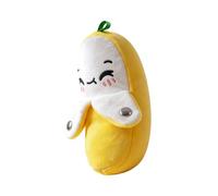 Family Interaction Plush Toy, Cartoon Banana Musical Doll with Soft Plush Feel for Shared Indoor Fun, Small 17 Cm / 6.7 in Banana Companion Rhythm Fruit Doll Indoor Companion Family Room Decor