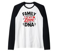 Family is Love Not DNA Foster Mom Stepmom Adoption Day Raglan Baseball Tee