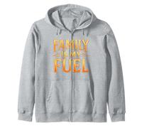 Family Is My Fuel. Parenthood, Love, Purpose. Zip Hoodie