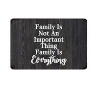 Family Is Not An Important Thing Family Is Everything Funny Novelty Metal Signs Outdoor Fashion Chic Terrace Wall Art Plaques Home Décor Metal Plaque for Business Cabin Pubs Club 8x12 Inch