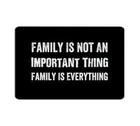 Family Is Not An Important Thing Family Is Everything Hanging Metal Signs Customized Gate Wall Art Plaques Home Decor Garage Signs for Indoor Porch Outdoor 8x12 Inch