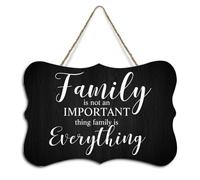 Family Is Not An Important Thing Family Is Everything Wall Art Decor Quotes Sign Wall Decor Nursery Decor Country Flag Wood Wall Sign Wall Hanging Sign for Living Room Kitchen Bedroom 8x10in