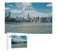 Family Jigsaw Puzzle, 1000 PCS, with Manhattan Artwork, An Absorbing Project for Relaxed Weekends, for Indoor Play