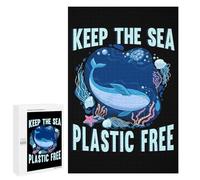 Family Jigsaw Puzzle, 1000 PCS, with Plastic Free Sea Earth Artwork, A Creative Way to Unwind after A Busy Day, for Quiet Evenings
