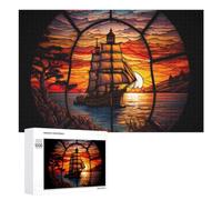Family Jigsaw Puzzle, 1000 PCS, with Return at Dusk Artwork, An Absorbing Project for Relaxed Weekends, for Family Nights