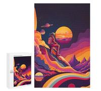 Family Jigsaw Puzzle, 1000 PCS, with Space Explorer's Journey -2 Artwork, A Rewarding Pastime for Dedicated Jigsaw Fans, for Cosy Nights