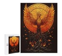 Family Jigsaw Puzzle, 500 PCS, with Phoenix Rising from Roots Artwork, A Rewarding Pastime for Dedicated Jigsaw Fans, for Family Nights