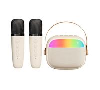 Family Karaoke Machines Set Portable Karaoke Machine, 2 Mics, Voice Changer