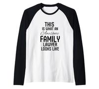 Family Lawyer Attorney Law School Raglan Baseball Tee