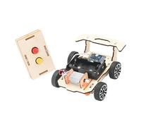 Family Maker Car Project, Wooden Remote Control Toy with Compact Racing Shape, Motorized Parts and Interactive Learning Play for Shared Projects Wooden Remote Control Car Project Science Build Toy