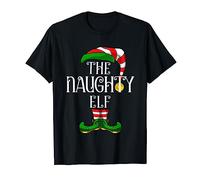 Family Matching Christmas Elves Naughty Elf T-Shirt