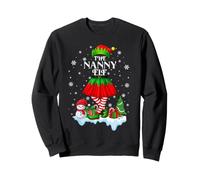 Family Matching Christmas Mother Grandma Nanny Elf Xmas Sweatshirt