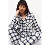 Family Matching Christmas Navy & Cream Check Traditional Pyjamas 12-14