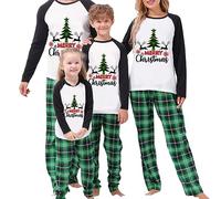 Family Matching Christmas Pyjamas Sets Women Men Kids Baby Xmas Pajamas Merry Tree Pjs Pajama Pj Nightwear Loungewear Sleepwear Pyjama (Women, XXL, H Green Christmas Tree)