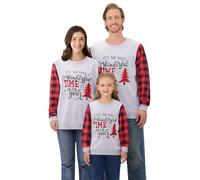 Family Matching Christmas Sweatshirt Adult Women Men Kids Baby Hoodies