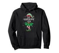 Family Matching Group Men Funny The Handsome Elf Christmas Pullover Hoodie