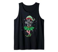 Family Matching Group Men Women Funny The Keto Elf Christmas Tank Top