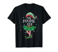 Family Matching Men Women Funny The Foodie Elf Christmas T-Shirt