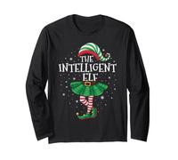 Family Matching Men Women The Intelligent Elf Christmas Long Sleeve T-Shirt