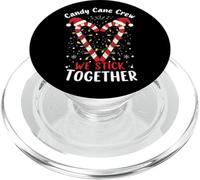 Family Matching Pajama Candy Cane Crew We Stick Together PopSockets PopGrip for MagSafe
